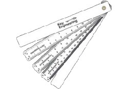 Fan Scale Ruler 5 Blades