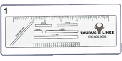 Trucker Logbook Ruler - Rectangle