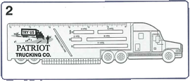Trucker Logbook Ruler - Truck