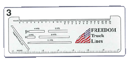 Trucker Logbook Ruler - Raised Edge