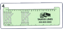 Trucker Logbook Ruler - Columns