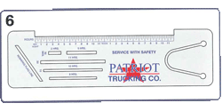 Trucker Logbook Ruler - Bookmark